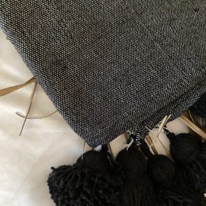 Plaid pompons jean’s