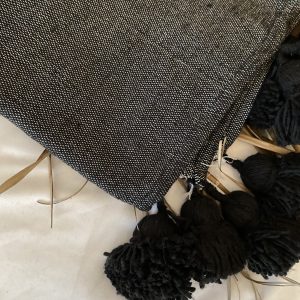 Plaid pompons jean’s