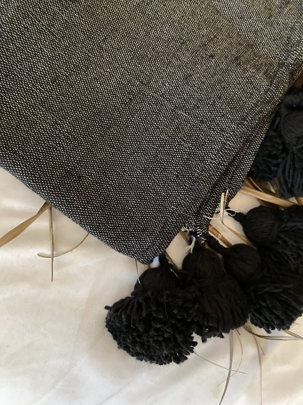 Plaid pompons jean’s