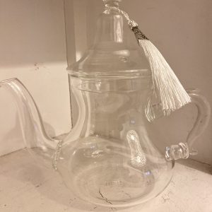 théière en verre