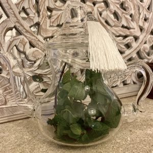 théière en verre