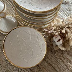 ASSIETTE EMPREINTE GOLD 20CM
