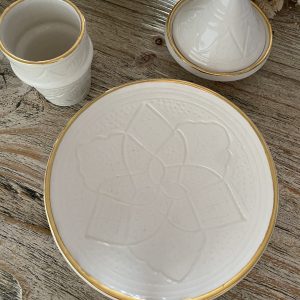 ASSIETTE EMPREINTE GOLD 20CM