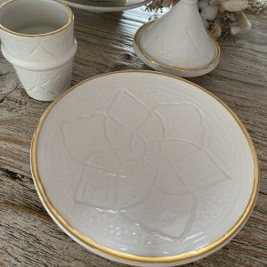 ASSIETTE EMPREINTE GOLD 20CM