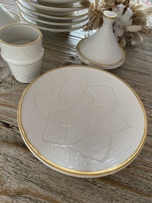 ASSIETTE EMPREINTE GOLD 20CM