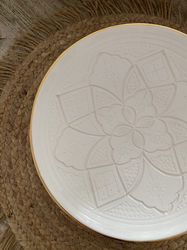 ASSIETTE EMPREINTE GOLD 25CM