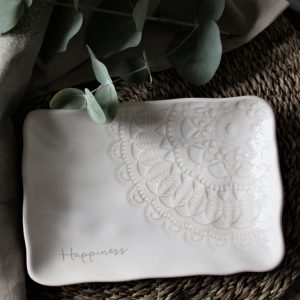 assiette rectangle mandala