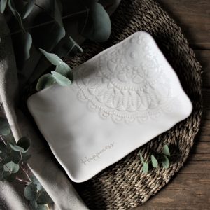 assiette rectangle mandala