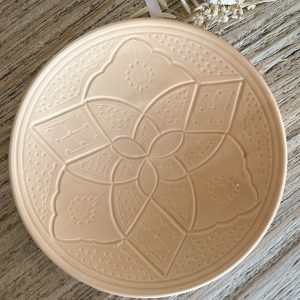 ASSIETTE EMPREINTE  20CM SABLE