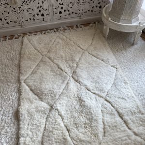 Tapis Beni ouarain blanc
