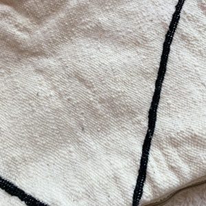 COUSSIN RECTANGLE KILIM NOIR