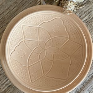 ASSIETTE EMPREINTE  20CM SABLE