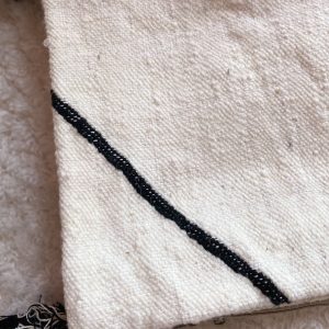 COUSSIN RECTANGLE KILIM NOIR