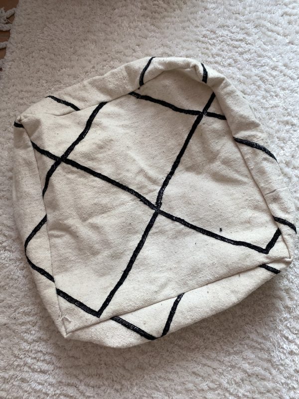 POUF KILIM NOIR