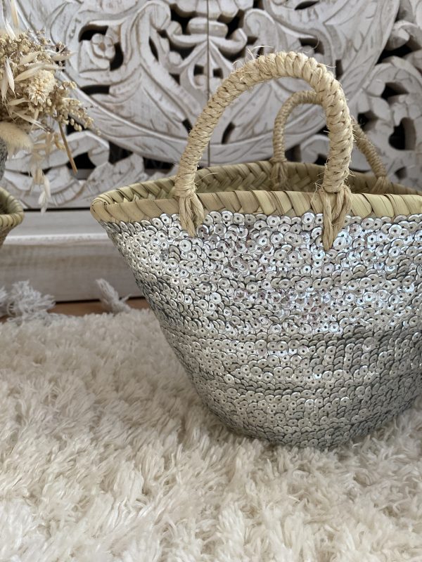 PANIER SEQUIN ARGENT