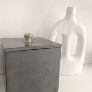 boite tadelakt xxl gris