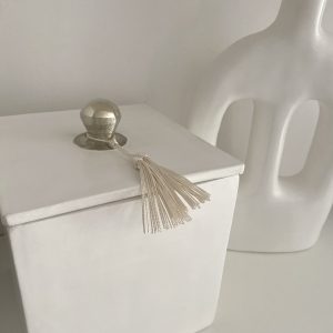 boite tadelakt xxl blanc