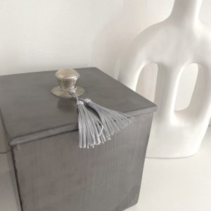 boite tadelakt xxl gris