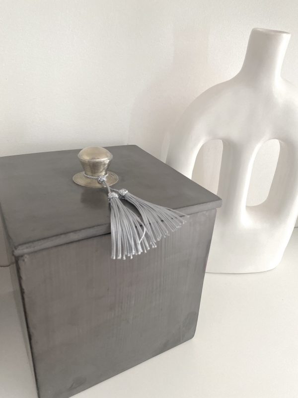 boite tadelakt xxl gris