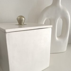 boite tadelakt xxl blanc