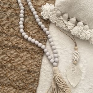 embrase de porte coquillage et plume bali