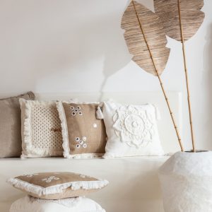 COUSSIN MANDALA BLANC