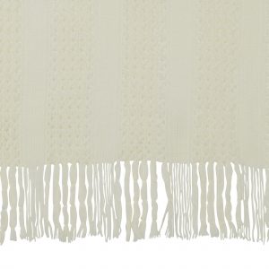 PLAID TRICOT BLANC